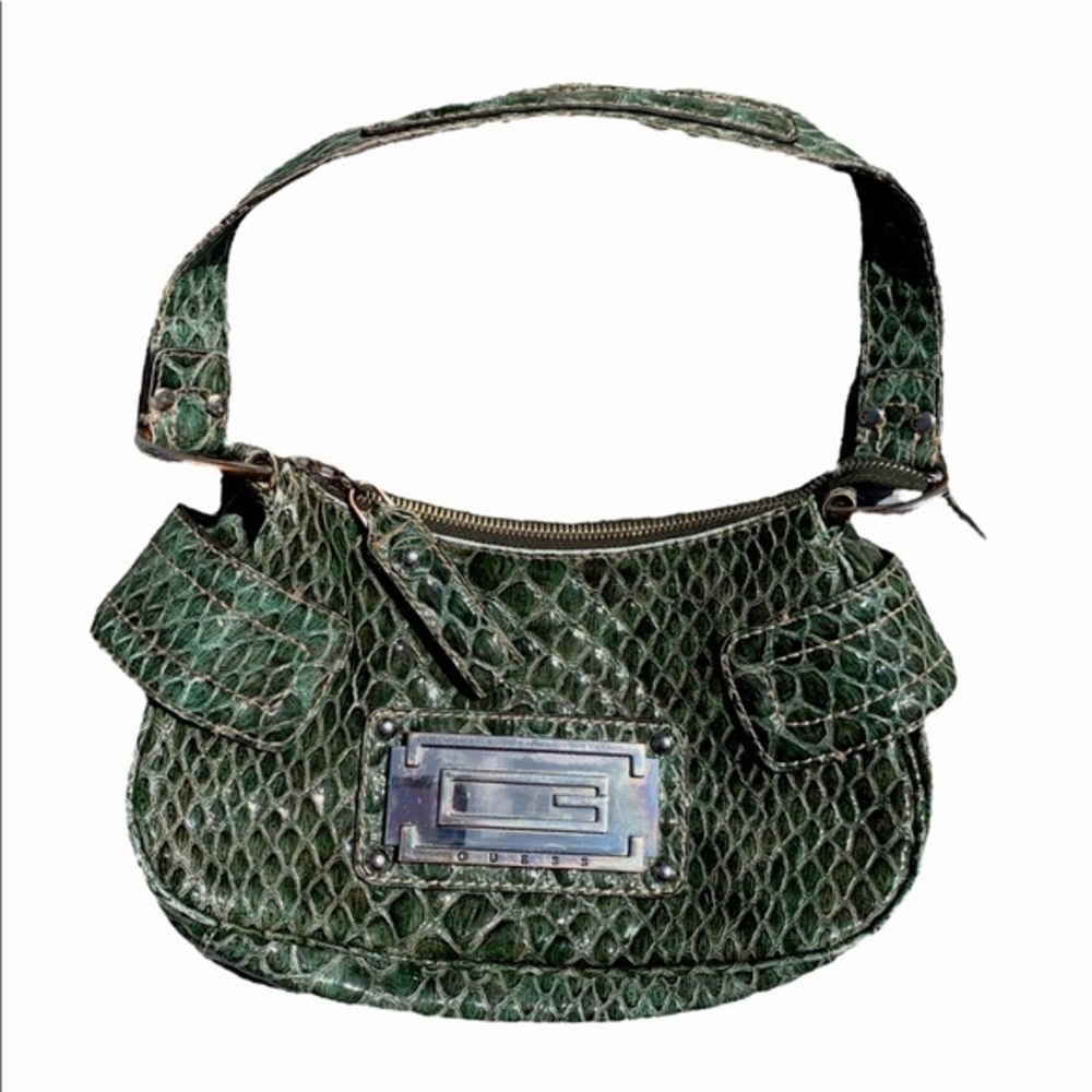 vintage GUESS green purse